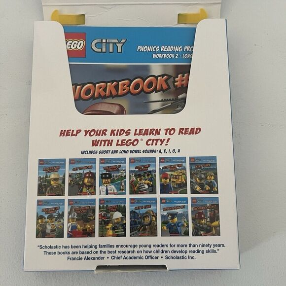 Lego City Phonics Boxed Set 10 Books 2 Workbooks Learning to Read Scholastic - Picture 3 of 7